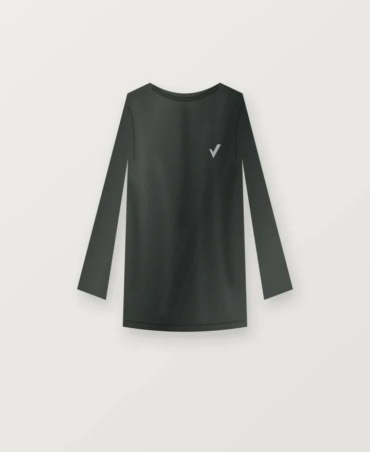 Framework Crew Sweatshirt in Graphite, original studio illustration