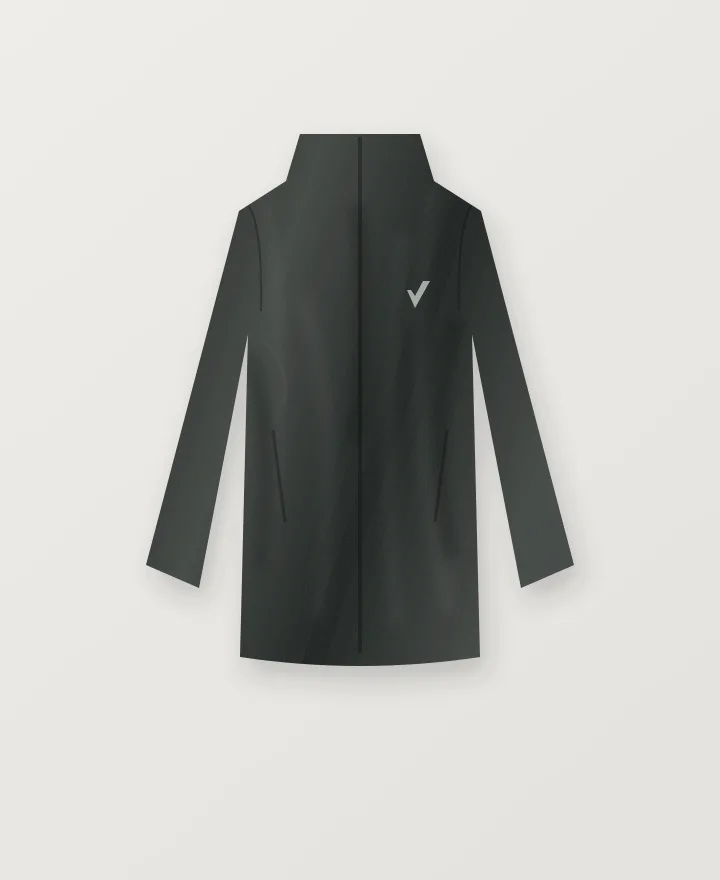 Ventline Track Jacket in Graphite, original studio illustration