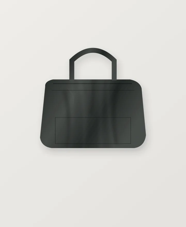 Weekender Gym Duffel in Graphite, original studio illustration